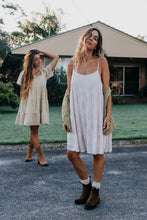 Load image into Gallery viewer, Ember - Textured Check Short Dress - White