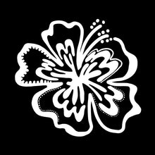 Load image into Gallery viewer, Hibiscus White Sticker