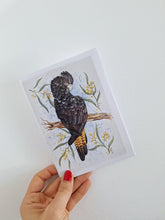 Load image into Gallery viewer, Black Cockatoo & Golden Wattle Gift Card
