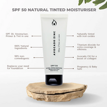 Load image into Gallery viewer, SPF 50 Natural Tinted Moisturiser - Light
