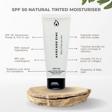 Load image into Gallery viewer, SPF 50 Natural Tinted Moisturiser - Light/Medium