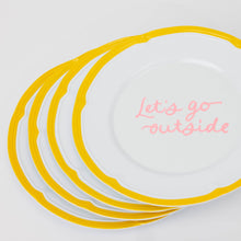 Load image into Gallery viewer, Baby, Let&#39;s Go Outside Melamine Plate Set | So Yummy
