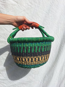 Round basket - Green