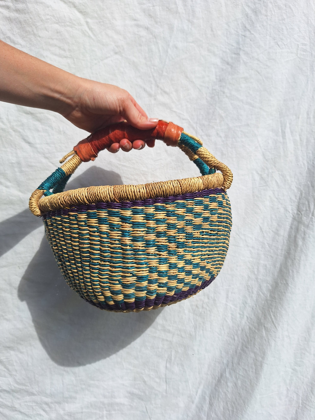 Round basket - Blue