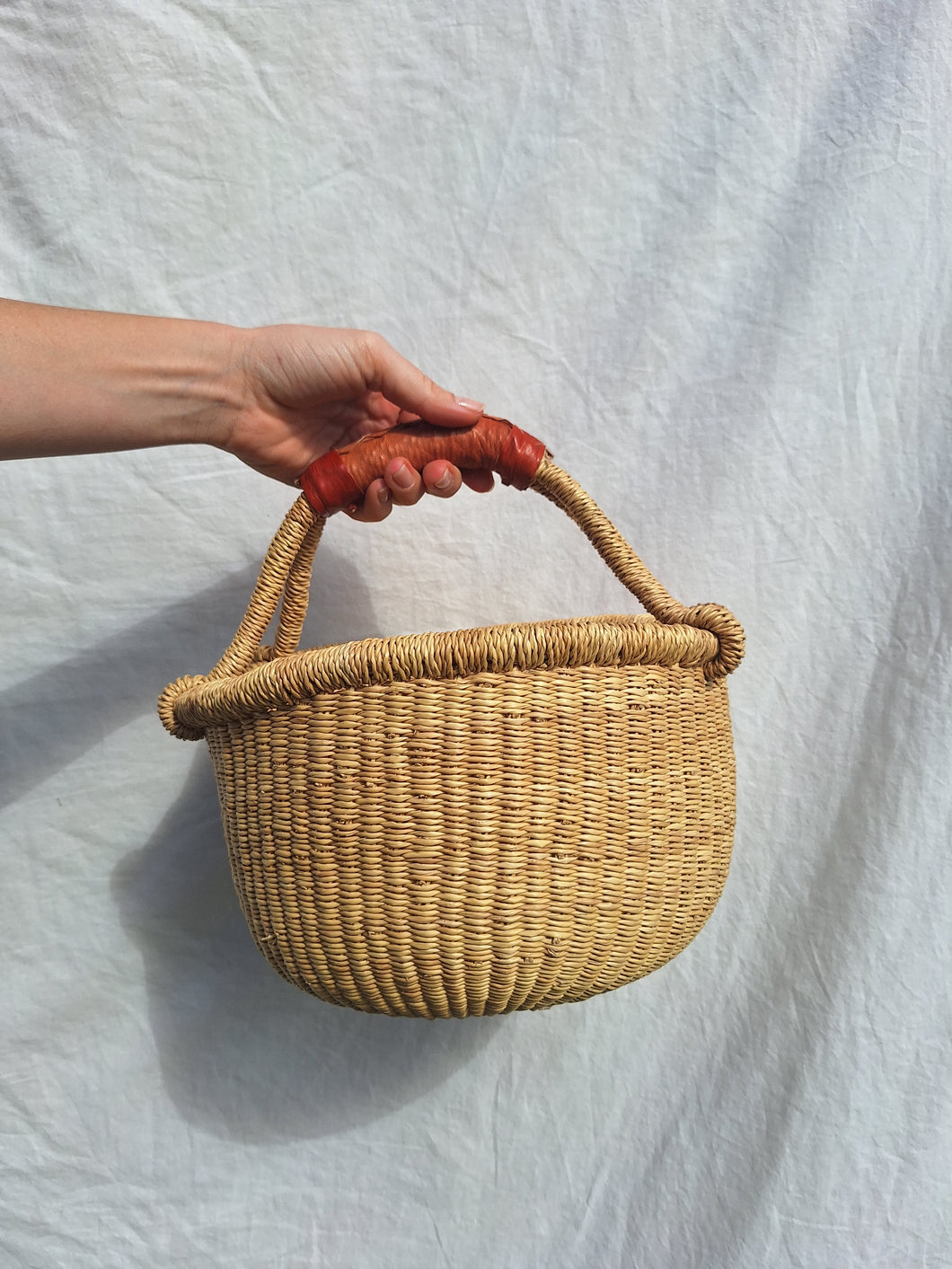 Round basket - Natural