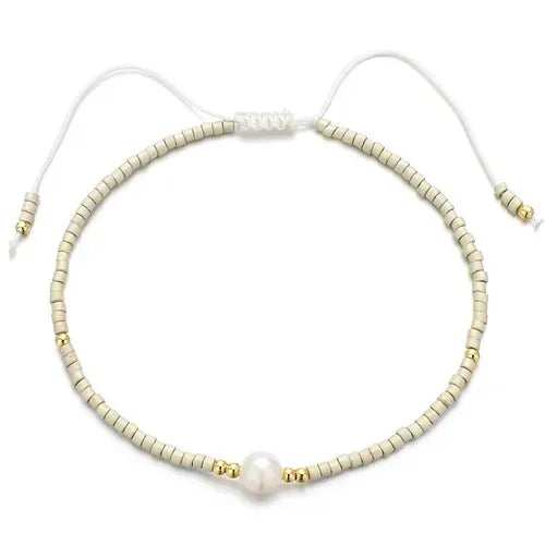 Sea Soul - Pearly Bracelet: Beige