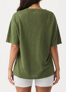 Hugo Linen Tshirt - Caper