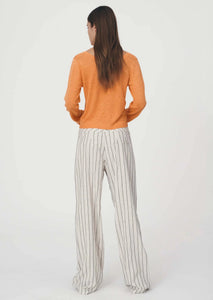 Caspian Linen Pants - Natural Stripe