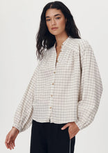 Load image into Gallery viewer, Cora Blouse - Black &amp; White Check
