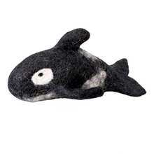 Load image into Gallery viewer, Felt Orca Killer Whale Toy
