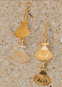 Miya earrings (22k Vermeil)