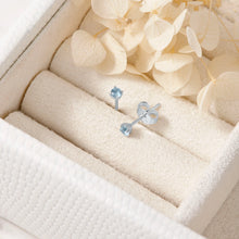 Load image into Gallery viewer, Delicate Blue Topaz Studs
