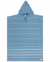 Load image into Gallery viewer, Border Classic Stripe Poncho - Slate Blue
