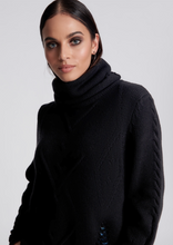 Load image into Gallery viewer, Laddered Roll Neck Knit Sweater

