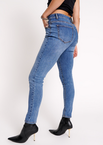 Classic Blue Freebirds II High Waist Skinny Jeans (Size 32)
