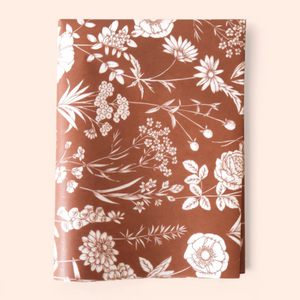 Wildflowers Tissue Paper in Rust - 4 pack