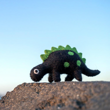 Load image into Gallery viewer, Felt Dinosaur Toy - Green Spikes
