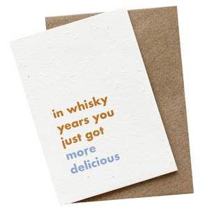 WHISKEY YEARS Plantable Gift Card