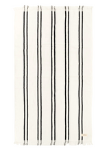 Load image into Gallery viewer, The Beach Towel - Black Two Stripe

