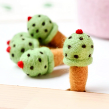 Load image into Gallery viewer, Felt Ice Cream - Pistachio with Chocolate Chips
