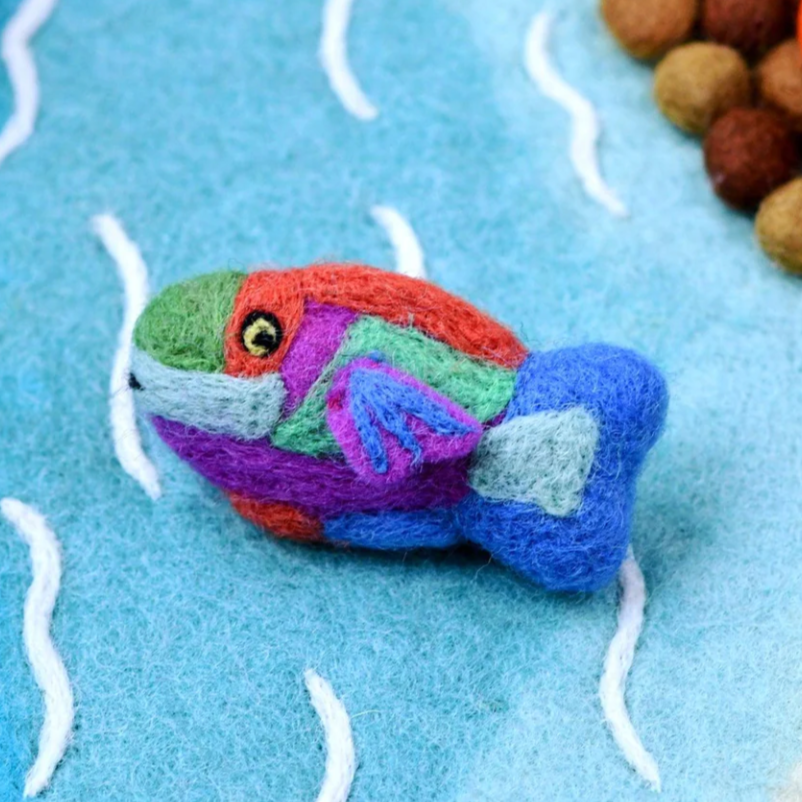 Felt Parrot Fish Toy