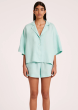 Load image into Gallery viewer, Lounge Linen Short - Aqua (Size XS)

