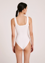 Load image into Gallery viewer, Essential Tank Bodysuit - White
