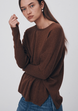 Load image into Gallery viewer, Enzo Merino Knit Jumper - Chestnut Brown
