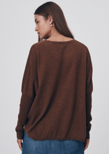 Load image into Gallery viewer, Enzo Merino Knit Jumper - Chestnut Brown
