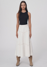 Load image into Gallery viewer, Paloma Organic Midi Skirt - Creme

