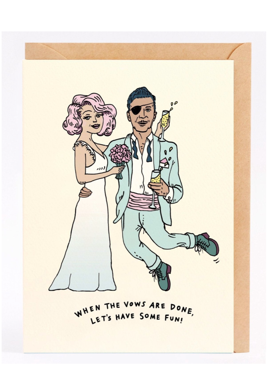 'Fun Vows - Girl and Boy' Gift Card