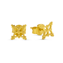 Load image into Gallery viewer, Dainty Moroccan Star Studs Gold
