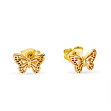 Load image into Gallery viewer, Butterfly Studs Gold
