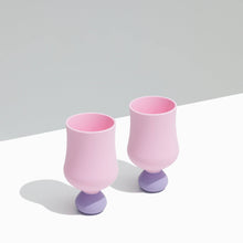 Load image into Gallery viewer, Bubble Goblet Set | Unbreakable Silicone : Fairy Floss
