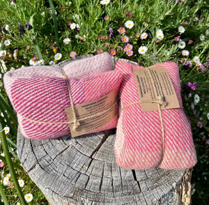 Upcycled Pink Wool Heat-Cold Packs: Tassie Lavender