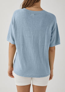 Hugo Linen Tshirt - Sky