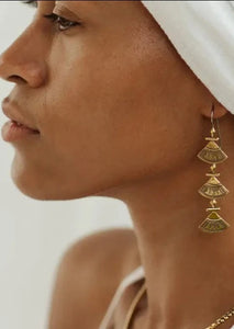 Triya Earrings (Brass)
