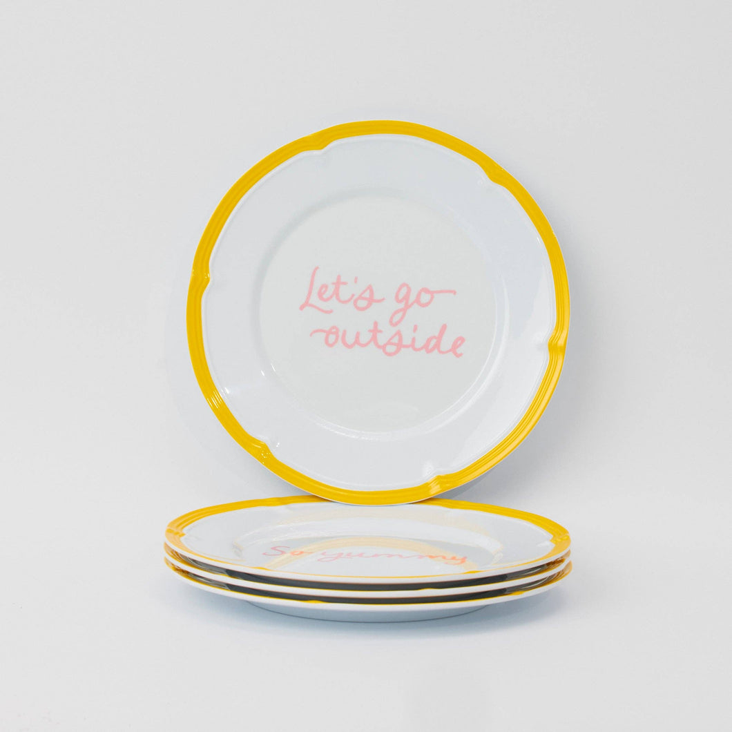 Baby, Let's Go Outside Melamine Plate Set | So Yummy