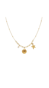 Seashell Necklace: Yellow Gold