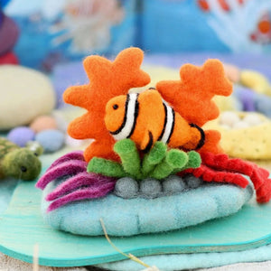 Felt Coral Reef with Clownfish Set