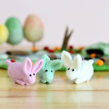 Load image into Gallery viewer, Felt Mint Green Rabbit Toy
