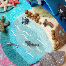 Load image into Gallery viewer, Sea, Beach and Rockpool Play Mat Playscape
