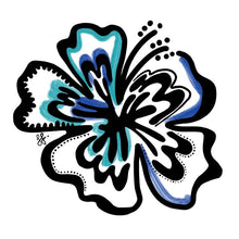 Load image into Gallery viewer, Hibiscus Blue Sticker
