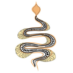 Fierce ll Snake Orange Sticker