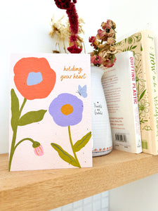 HOLDING YOUR HEART Plantable Gift Card