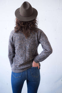 Classic Alpaca Jumper: Brown Marle