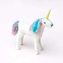 Load image into Gallery viewer, Felt Rainbow Unicorn Toy
