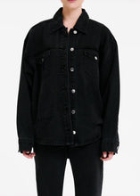 Load image into Gallery viewer, Organic Denim Jacket - Washed Black
