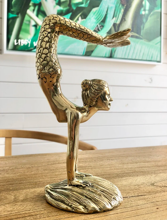 Brass Handstand Mermaid