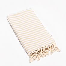 Load image into Gallery viewer, Mediterranean Turkish Towel - LATTE
